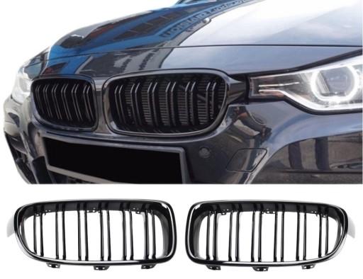 BMW F30 F31 M3 Решітка GLOSS BLACK 2013-2019