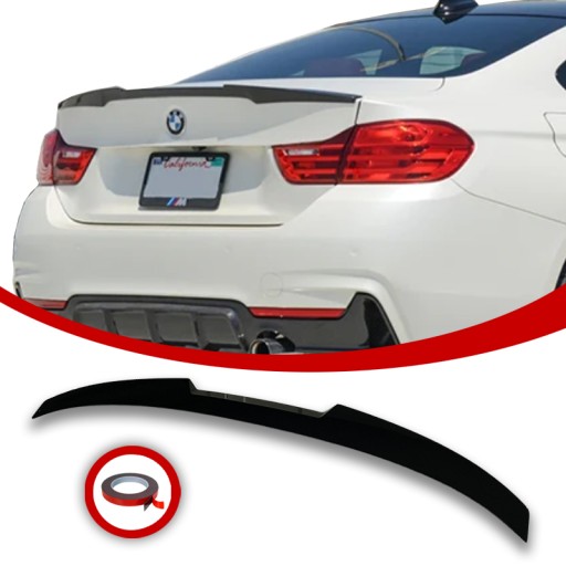 LOTKA SPOILER SPOJLER BMW F32 M4 LOOK czarny połysk - BMW F32 Элерон спойлер спойлер M4 LOOK черный глянец