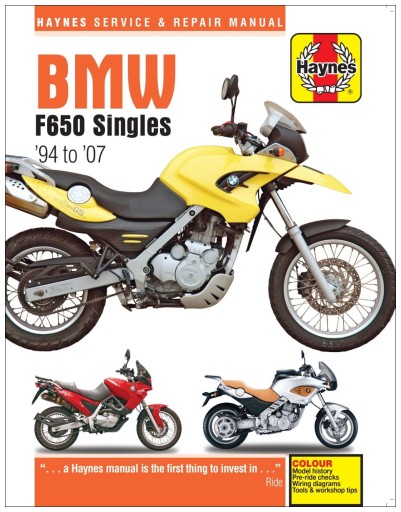 BMW F650 Singles (1994-2007) посібник з ремонту Haynes 24h