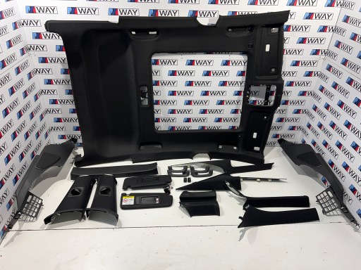 BMW G32 Headliner M-Pack Black Original Set of Sunroof Panorama