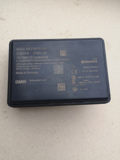 BMW G60 G70 U11 U10 G05 G06 G07 ДАТЧИК LCI РАДАР ACC 5A75876