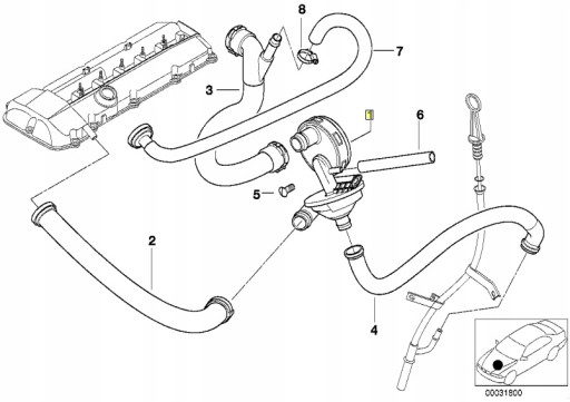 BMW OE 11617501566 клапан регулировки давления odma M54 M52 новый оригинальный
