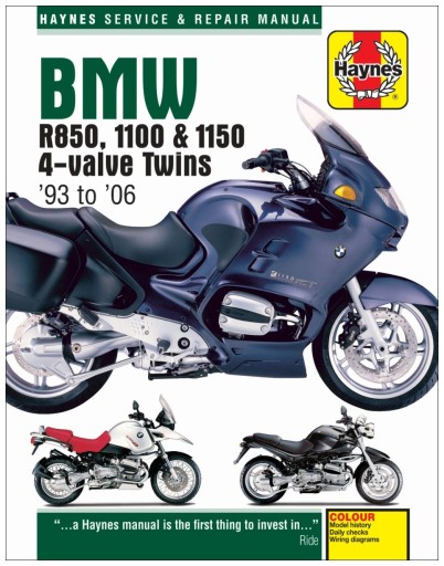 BMW R1100RT R1150RT (1996-2005) Керівництво по ремонту Haynes 24h