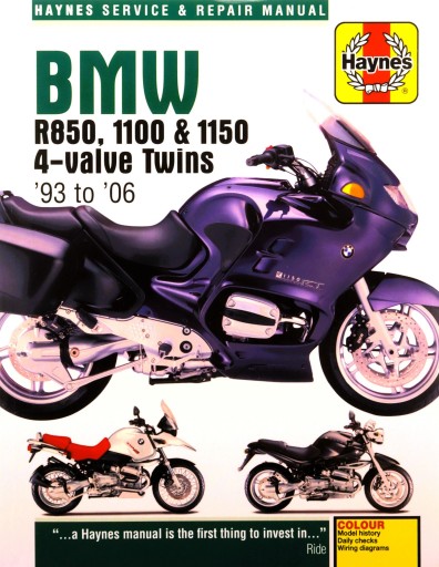 BMW R850, 1100+1150 4-VALVE TWINS (93 - 06) Haynes