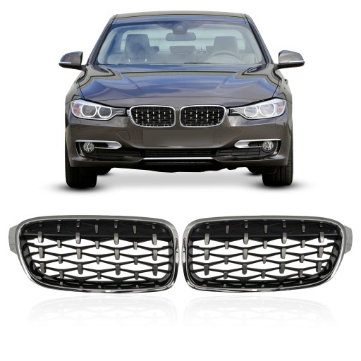 BMW 3 SERIES F30 11-18 ХРОМ Решетка радиатора