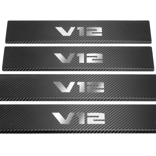 BMW 7 SERIES G12 Накладки на пороги V12 Нержавеющая сталь 304 Отделка Carbon