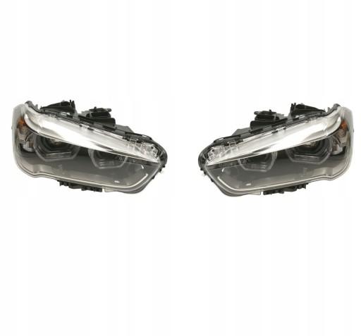 046734 - BMW X1 F48 2015- ФАРИ ПЕРЕДНІ ЛАМПИ ПРАВА + ЛІВА КОМПЛЕКТ P21W/LED