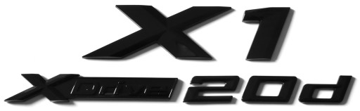 X1xDb - Емблема BMW X1 xDrive 20d логотип чорний