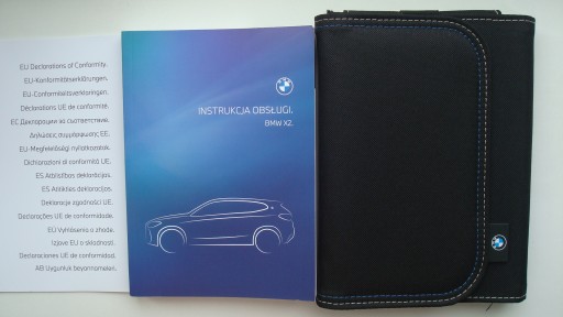 BMW X2 I F39 Польское руководство пользователя BMW X2 2022 + Оригинальный ЧЕХОЛ BMW!
