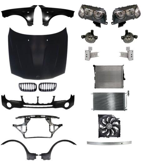 5 - BMW X3 E83 07-11 Бампер Капот Ремінь Підкрилок