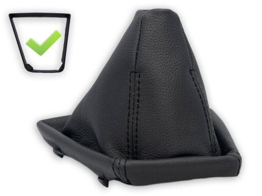 MA-1166675392 - BMW X3 E83 2004-2010 сильфон переключения передач черная кожа и резьба + рамка