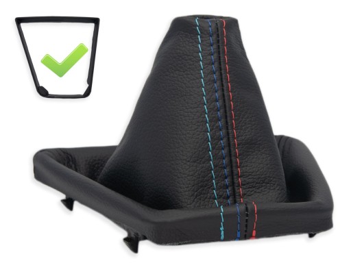 MA-1166676514 - BMW X3 E83 2004-2010 сильфон переключения передач черная кожа резьба M-Power рамка