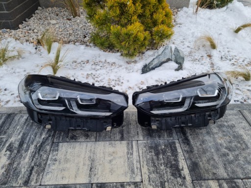 5A29206-08 5A29205-07 - Bmw x3 x4 g01 g02 lift lci повністю світлодіодні фари з адаптивною лінією тіні чорні