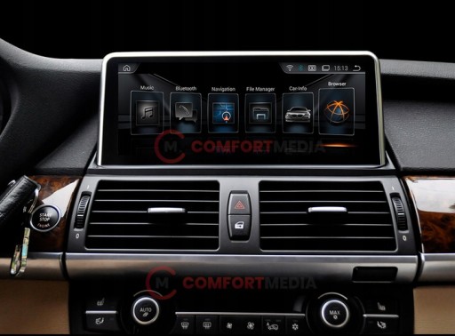 BMW X5 E70 радіо навігація CARPLAY ANDROID 12 WIFI