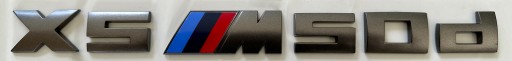 X5M50DG - BMW X5 M50d X5 M 50d эмблема логотип значок надпись серый (стальной серый)