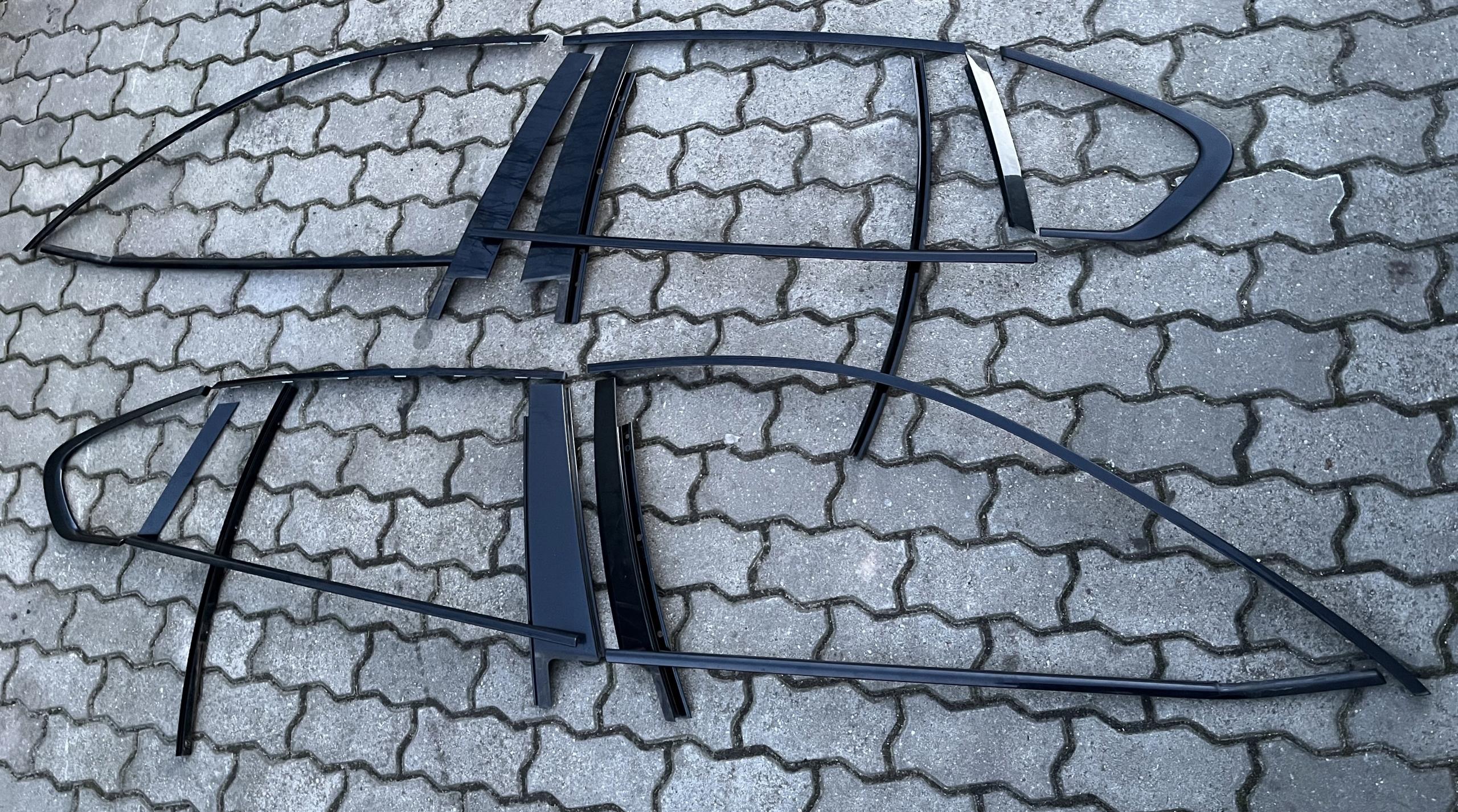 BMW X6 E71 планки склопідіймача чорний shadowline