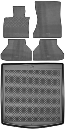 BMW X6 E71 SUV 2008-2014 Коврики резиновые + коврик в багажник