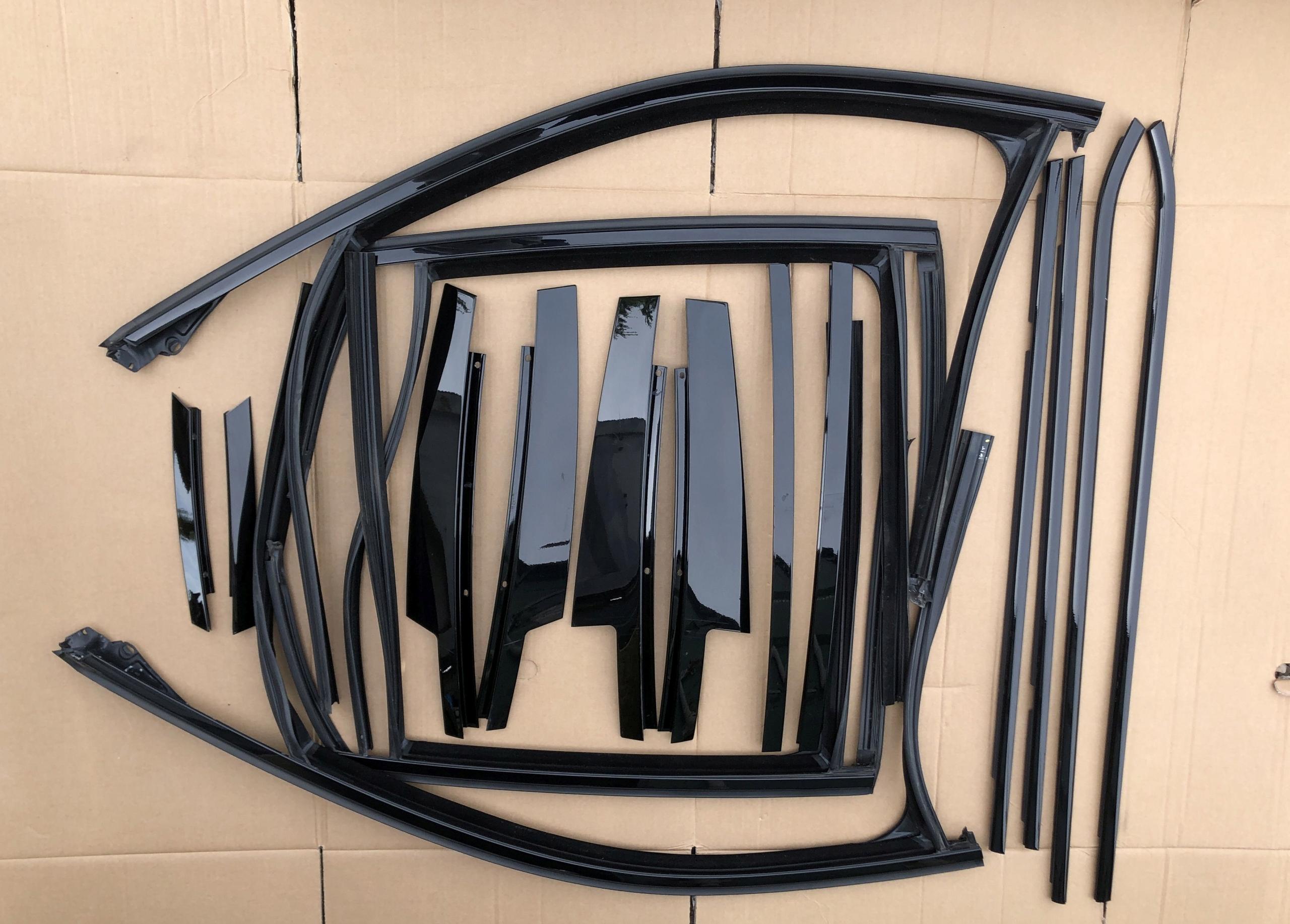 BMW X6 F16 SHADOWLINE планки чорний глянець в зборі