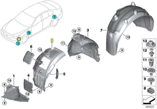 BDA588 - ХОМУТ ЗАДНИЙ CITROEN PEUGEOT