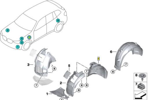 9008377 - Anchor plate L Front VOLVO S40 и 1.6-2.0