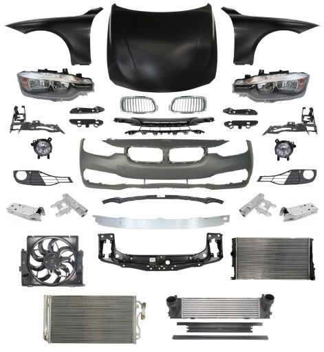 41357298027 - BMW 3 серии F30 ремень переднего бампера капота крыла