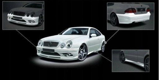 КОМПЛЕКТ КУЗОВА MERCEDES CLK W208 97-02 БАМПЕРЫ AMG НАКЛАДКИ СПОЙЛЕР КОМПЛЕКТ