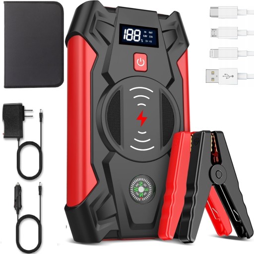 BOOSTER POWER BANK АВТОМОБИЛЬНЫЙ СТАРТЕР ЗАПУСК ФОНАРЬ 20000 мАч