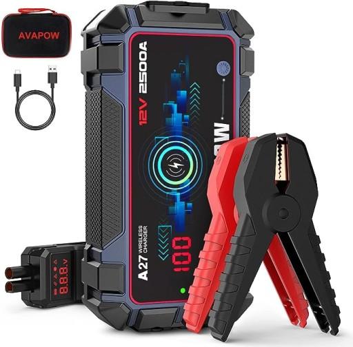 BOOSTER JUMP STARTER POWERBANK TORCH 2500A 22800 мАч AVAPOW A27