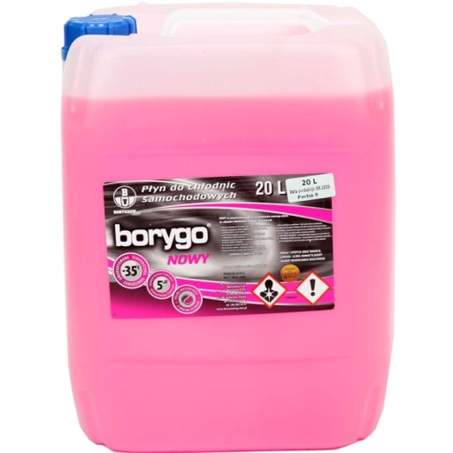 BORYGO нова охолоджуюча рідина -35'c червоний 20л