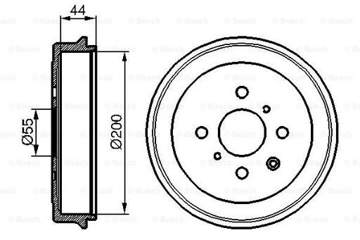 0 986 477 148 - BOSCH 0 986 477 148 Гальмівний барабан