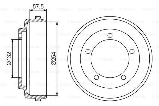 0 986 477 204 - BOSCH 0 986 477 204 Гальмівний барабан