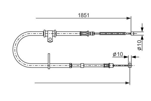 1 987 477 862 - BOSCH 1 987 477 862 Трос стоянкового гальма