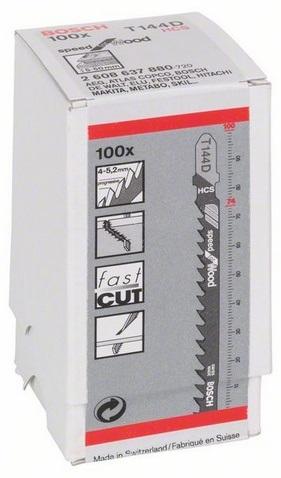 ПИЛКА ПО ДЕРЕВІ BOSCH T144D 100 ШТ.