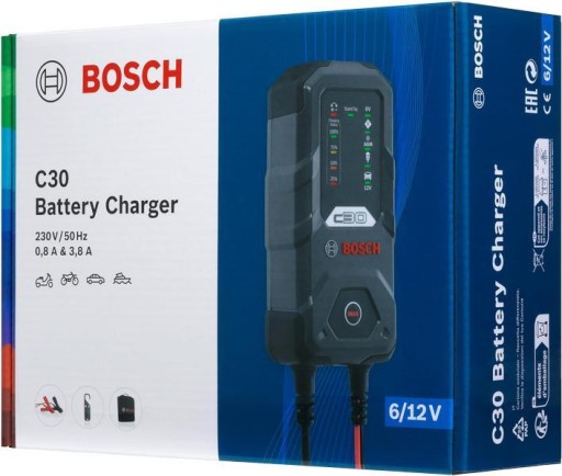 ЗАРЯДНОЕ УСТРОЙСТВО BOSCH C30 ВЫПРЯМИТЕЛЬ 6/12В