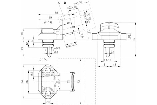 0 281 006 282 - ДАТЧИК ТИСКУ МАСЛА BOSCH MERCEDES ATEGO