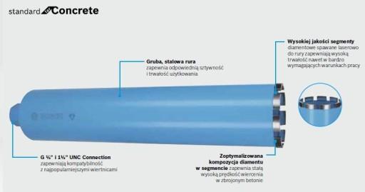 АЛМАЗНА КОРОНКА BOSCH FI152 x 450мм РІЗЬБА 1-1/4