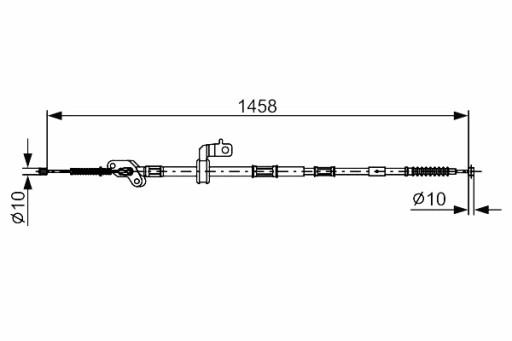 1 987 482 903 - ТРОС ЗАДНЬОГО РУЧНОГО ГАЛЬМА BOSCH L TOYOTA RAV 4 II 1.8 2.0 2.0D