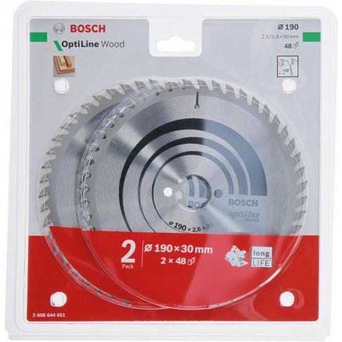 ЦИРКУЛЯРНАЯ ПИЛА BOSCH, ДВЕ НАБОР 190x2,6/1,6x30x48z