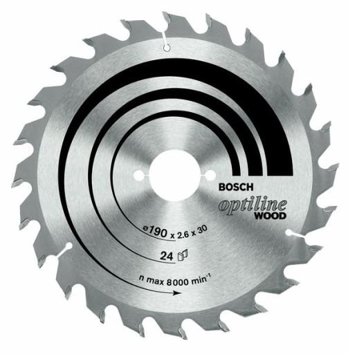 НАБОР ЦИРКУЛЯРНОЙ ПИЛЫ BOSCH OPTI 190x2,6/1,6x30x48z