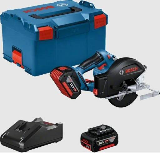 ПИЛА ПО МЕТАЛЛУ BOSCH GKM 18V-50 2x5.0Ah 136мм