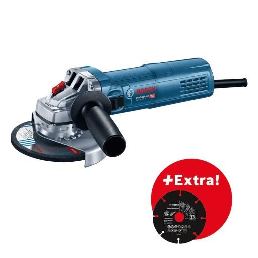КУТОВА ШЛІФУВАЛЬНА МАШИНА BOSCH 125MM GWS 9-125 S + МУЛЬТИ КОЛЕС 125MM