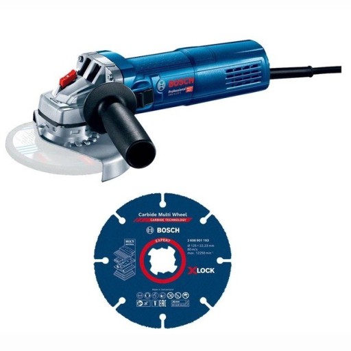 BOSCH УГЛОВАЯ ШЛИФОВАЛЬНАЯ МАШИНА 125 ММ GWS 9-125 S + ДИСК X-LOCK