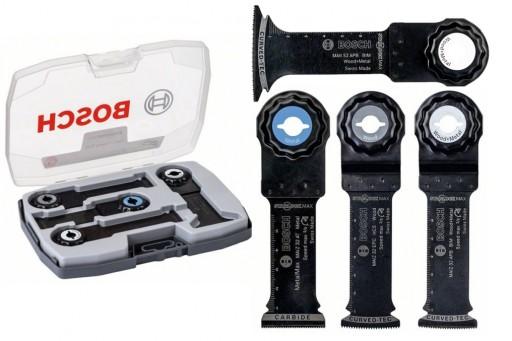 BOSCH Набір 4 пильних полотен Starlock MAX, дерево, метал