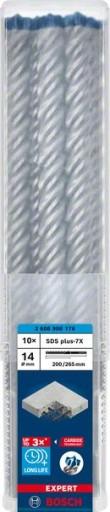 Дриль ударний BOSCH SDSplus-7X 14x200x265 10шт