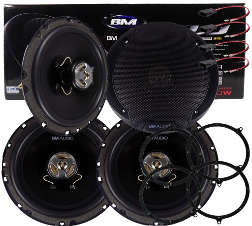 КОЛОНКИ BOSCHMANN 300W 4 ШТ ДЛЯ AUDI A6 C5 ПЕРЕДНІ + ЗАДНІ ПРОСТАВКИ