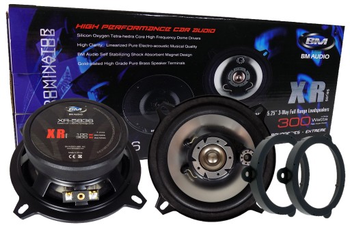 BOSCHMANN ПОТУЖНІ КОЛОНКИ 13 см 300 Вт 3-СМУГОВІ RENAULT MEGANE 3 + ПРОСТАВКИ