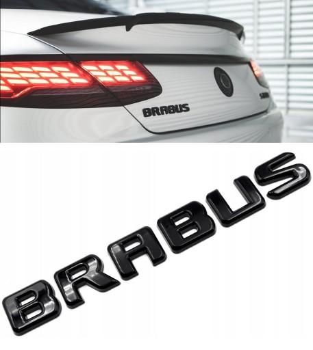 BRABUS ЕМБЛЕМА ЛАЦКАН ЗЗАДУ ЧОРНИЙ ГЛЯНЕЦЬ ЛОГОТИП ЗНАК