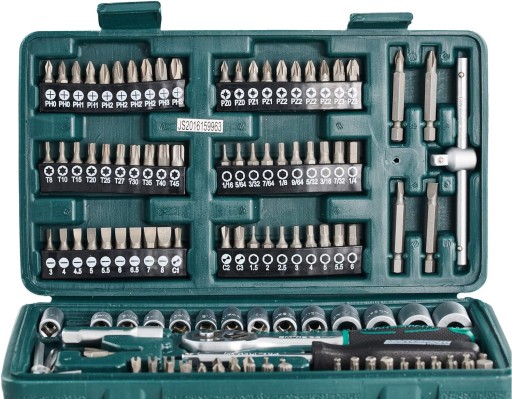 НАБОР ИНСТРУМЕНТОВ BRUDER MANNESMANN WERKZEUG ЗЕЛЕНЫЙ/СЕРЕБРЯНЫЙ, 130 ПРЕДМЕТОВ