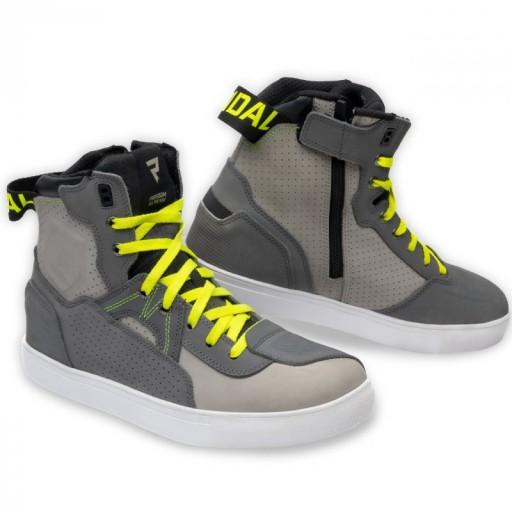 ШКІРЯНЕ ВЗУТТЯ REBELHORN VANDAL MYSTERIOUS GREY/FLUO YELLOW 40
