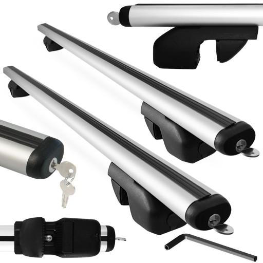 4303 - Універсальний багажник на дах для рейлінгів ALU